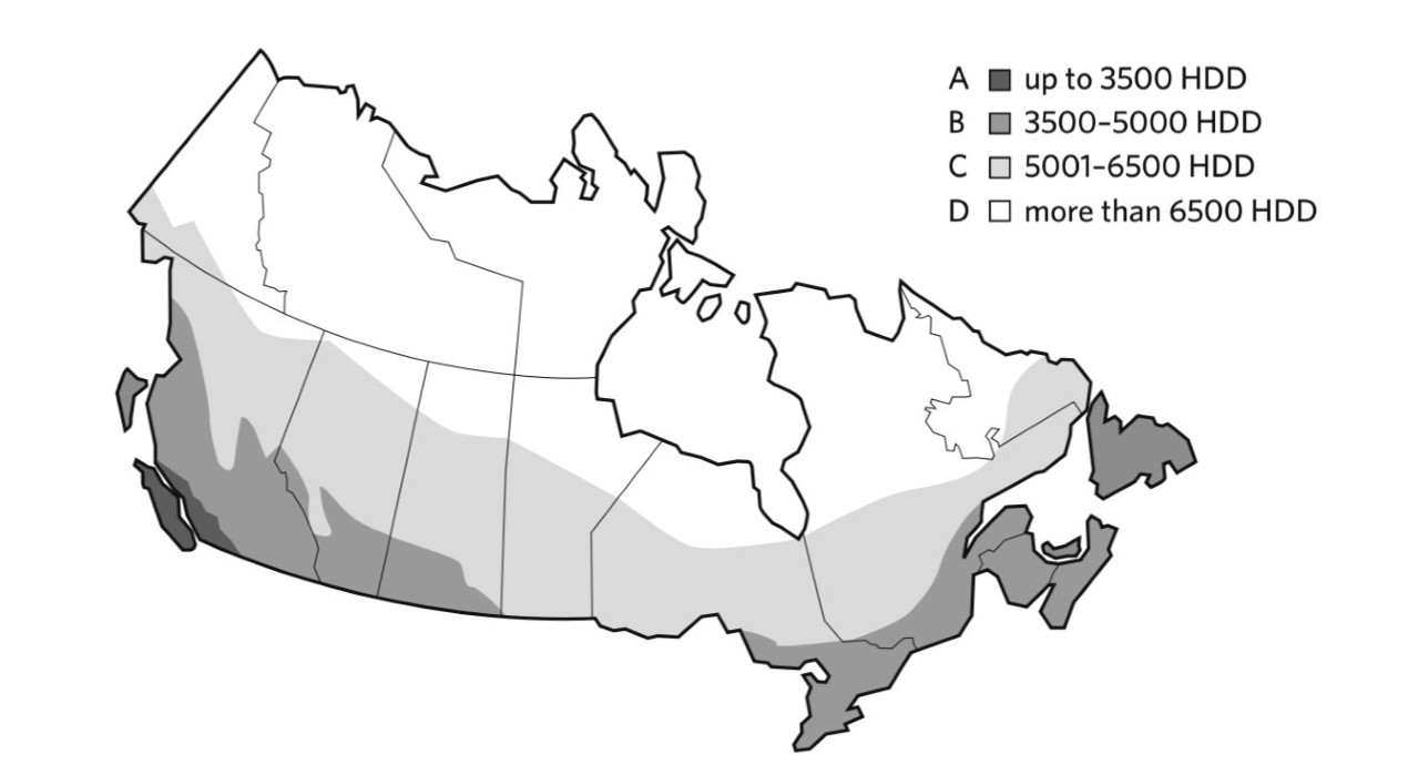 Heat Loss Map of Canada