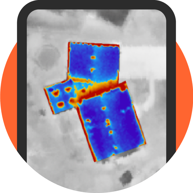 Thermal heat loss image of a bulding
